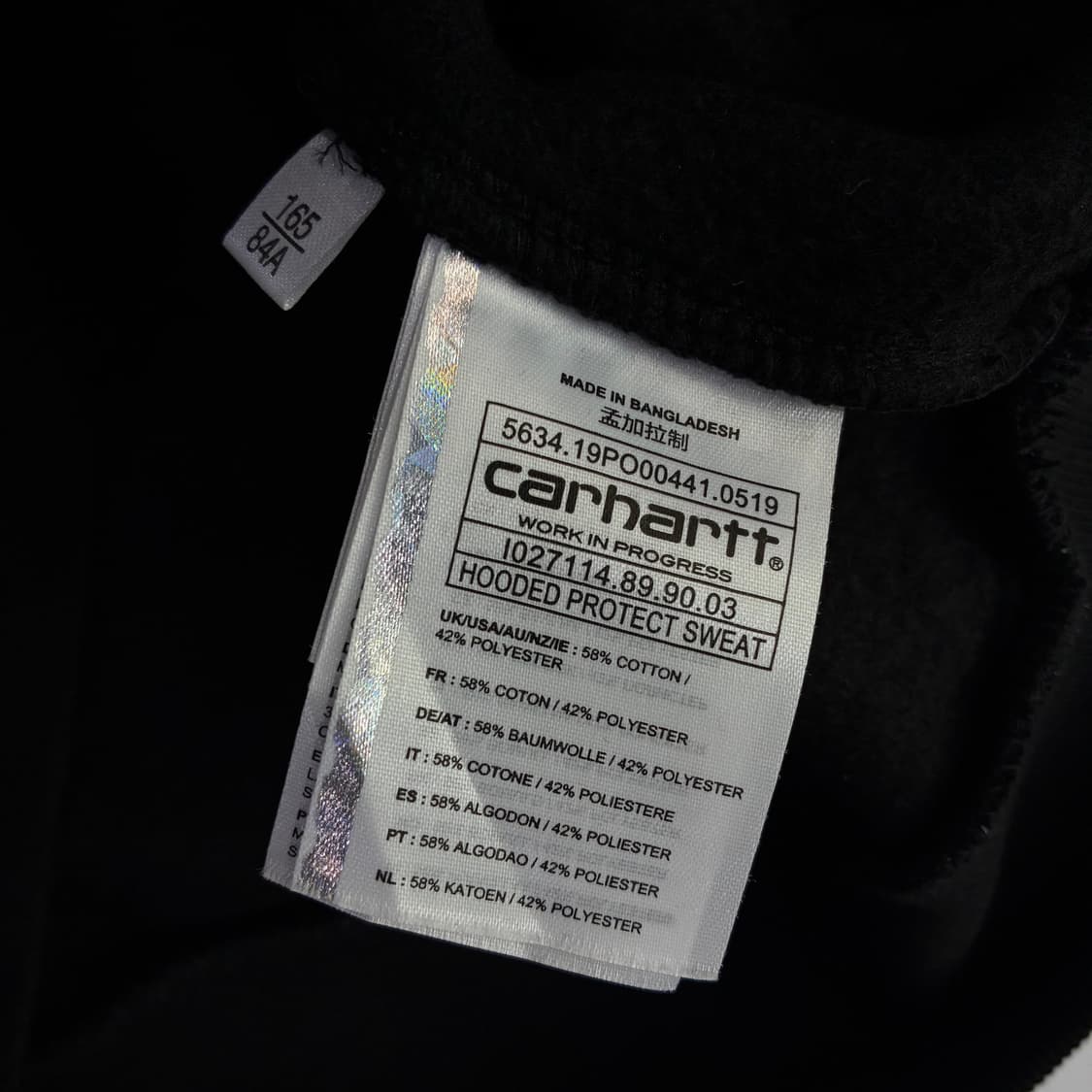 Carhatt  칼하트 wip 블랙 후드티 상품이미지6