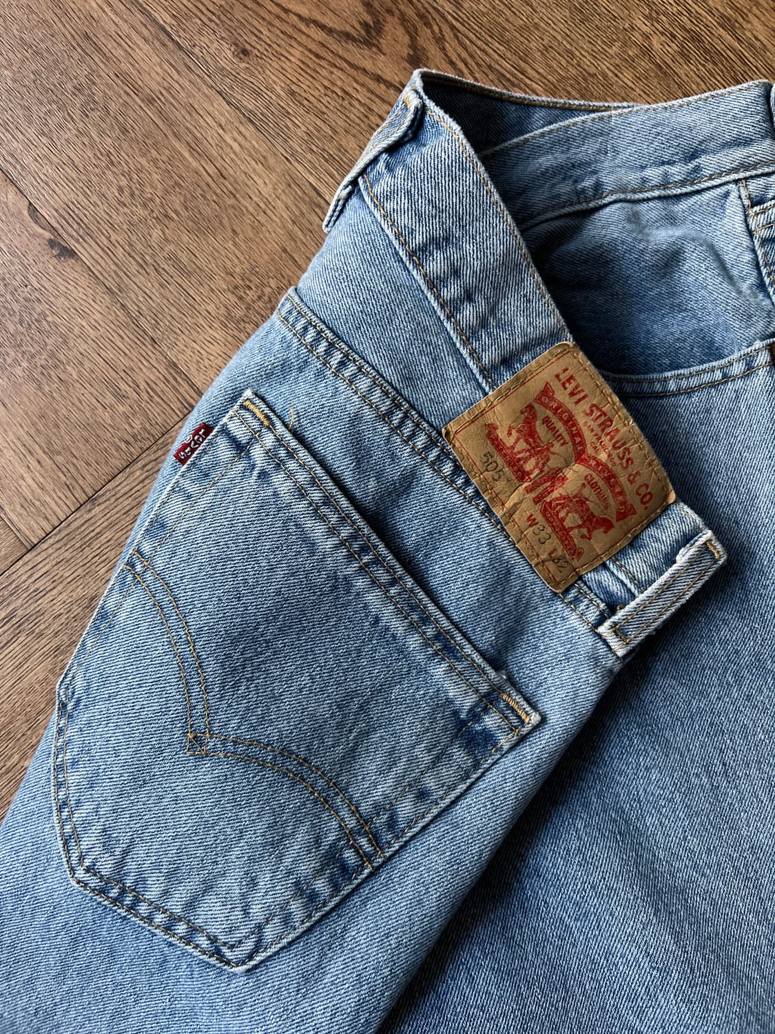 [33]리바이스 505 레귤러 스트레이트 데님 팬츠 상품이미지5