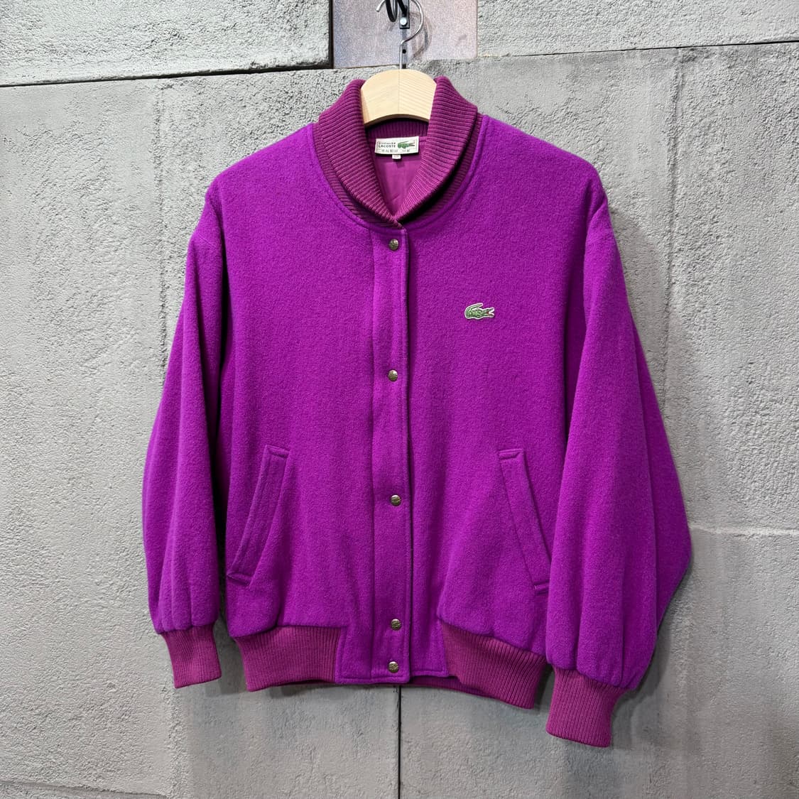 80s 라코스테 퍼플 블루종 자켓 (S)   상품이미지1