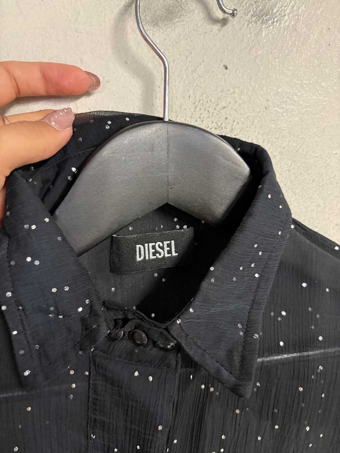 DIESEL sheer dot shirt  상품이미지8