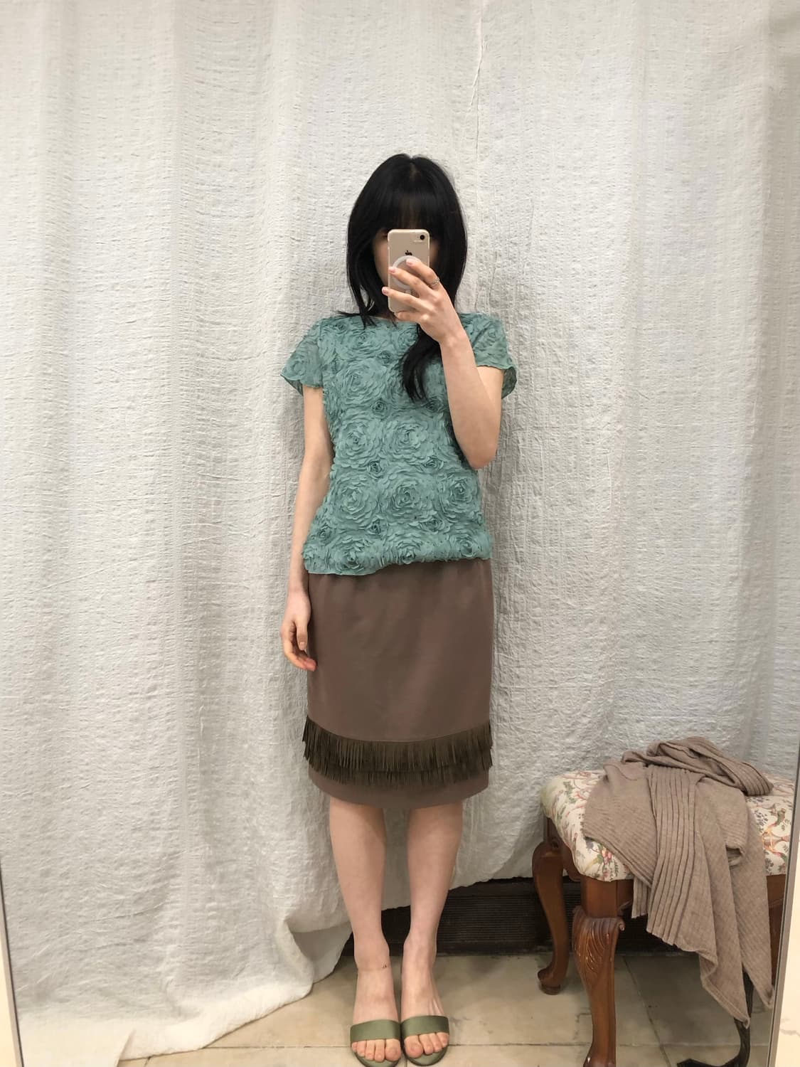 Mint rose half tee 상품이미지2