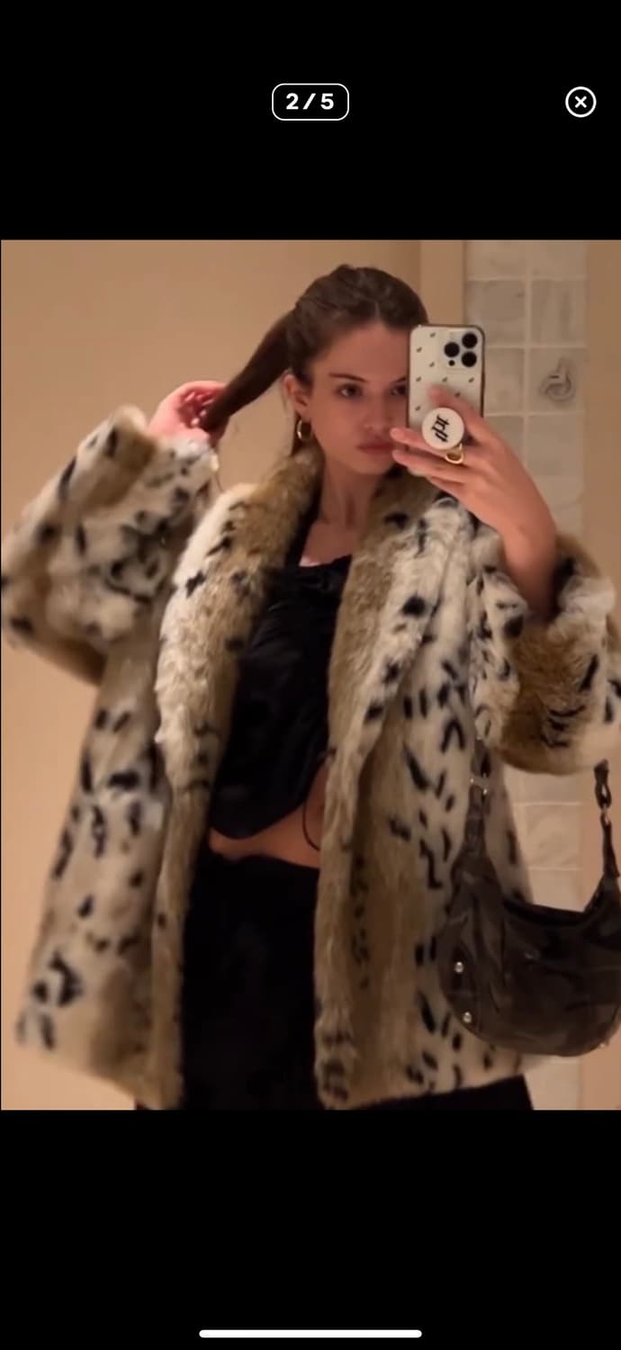 쓰리타임즈 레오파드 퍼자켓 상품이미지8