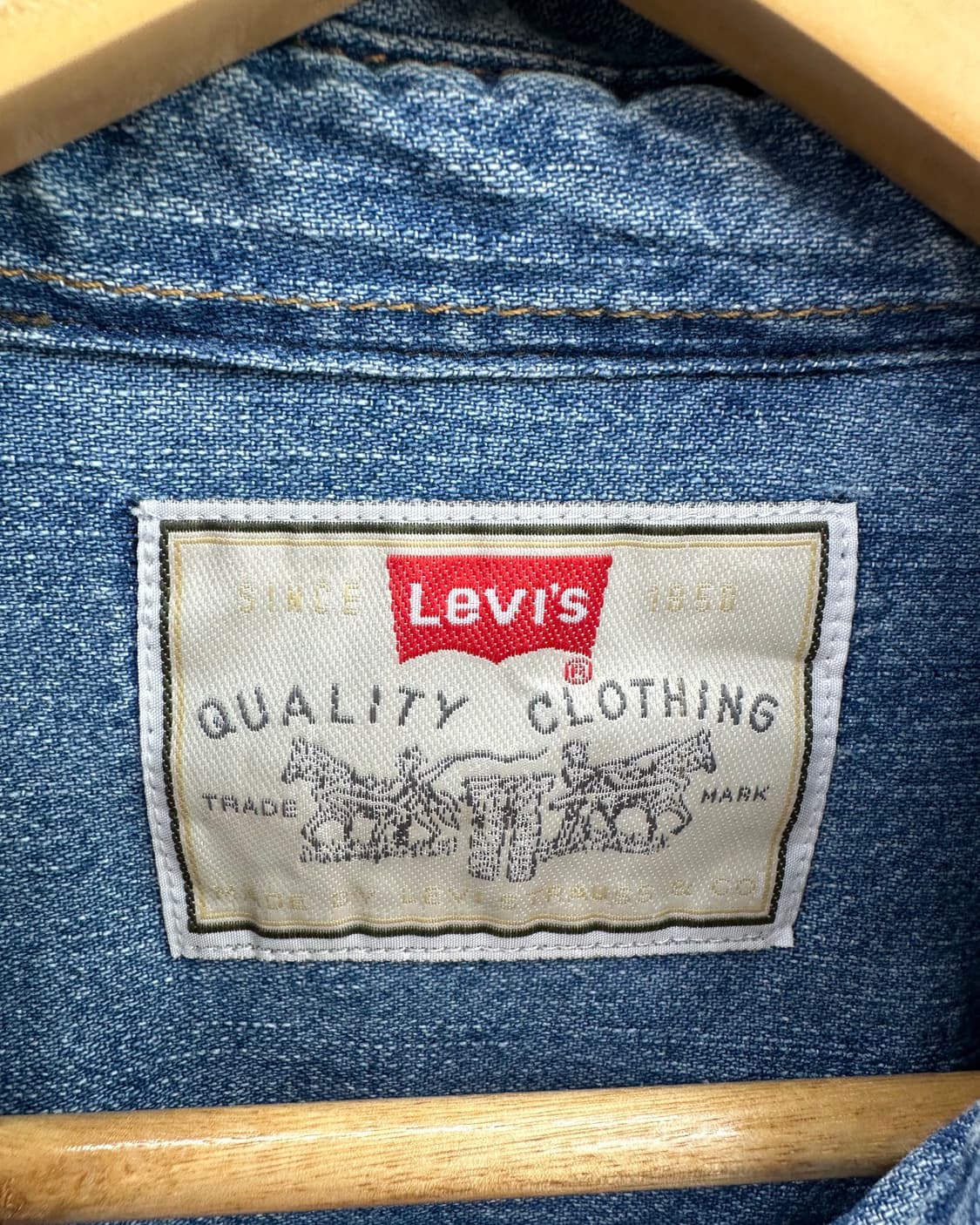 (2XL)90'S 리바이스 데님셔츠-M2398 상품이미지4