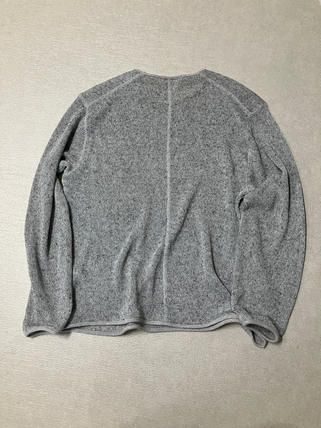 Leau 로우 linen sweatshirt_melange grey 상품이미지3