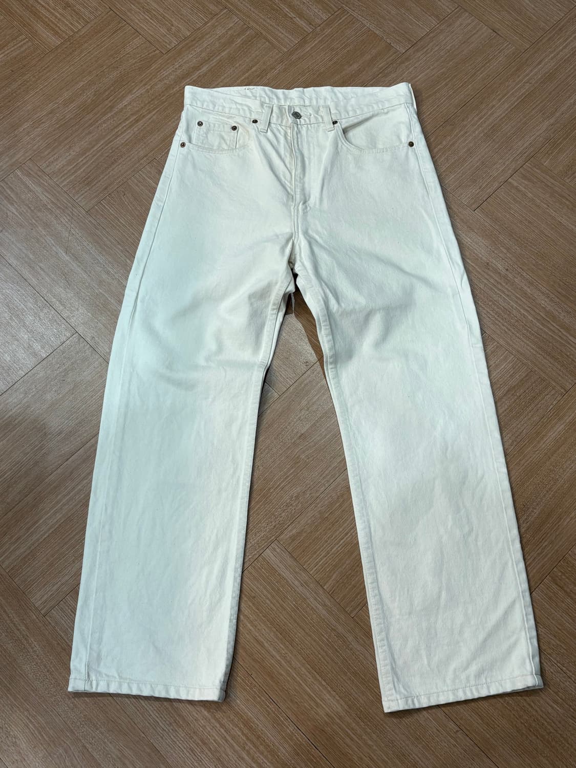 [33] 리바이스 509 화이트 스트레이트 진 일본 상품이미지4