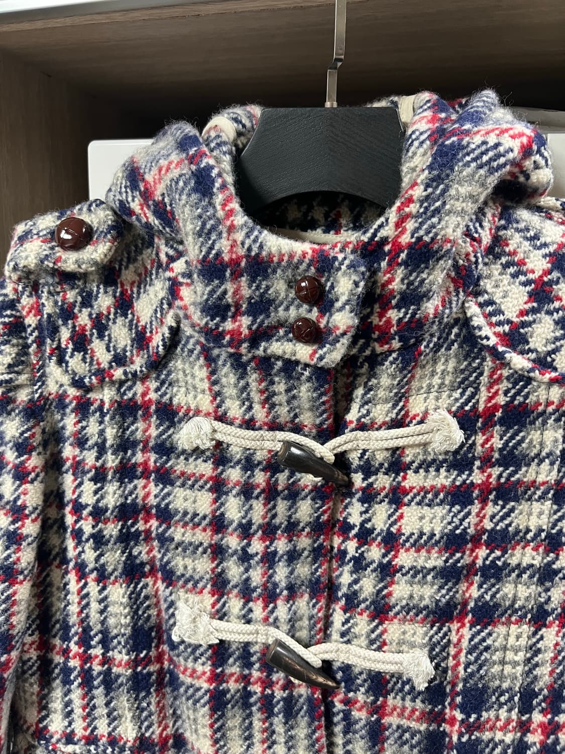 체크 떡볶이 코트 상품이미지6