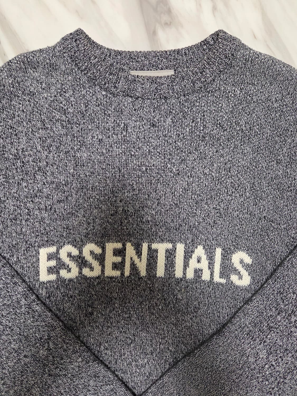 피오갓에센셜 멜란지 그레이 니트 상품이미지4