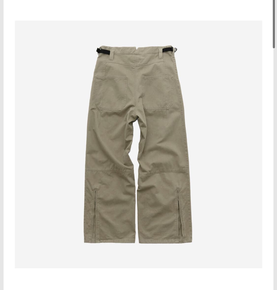 폴리테루 side zip gosima pants - beige 상품이미지2