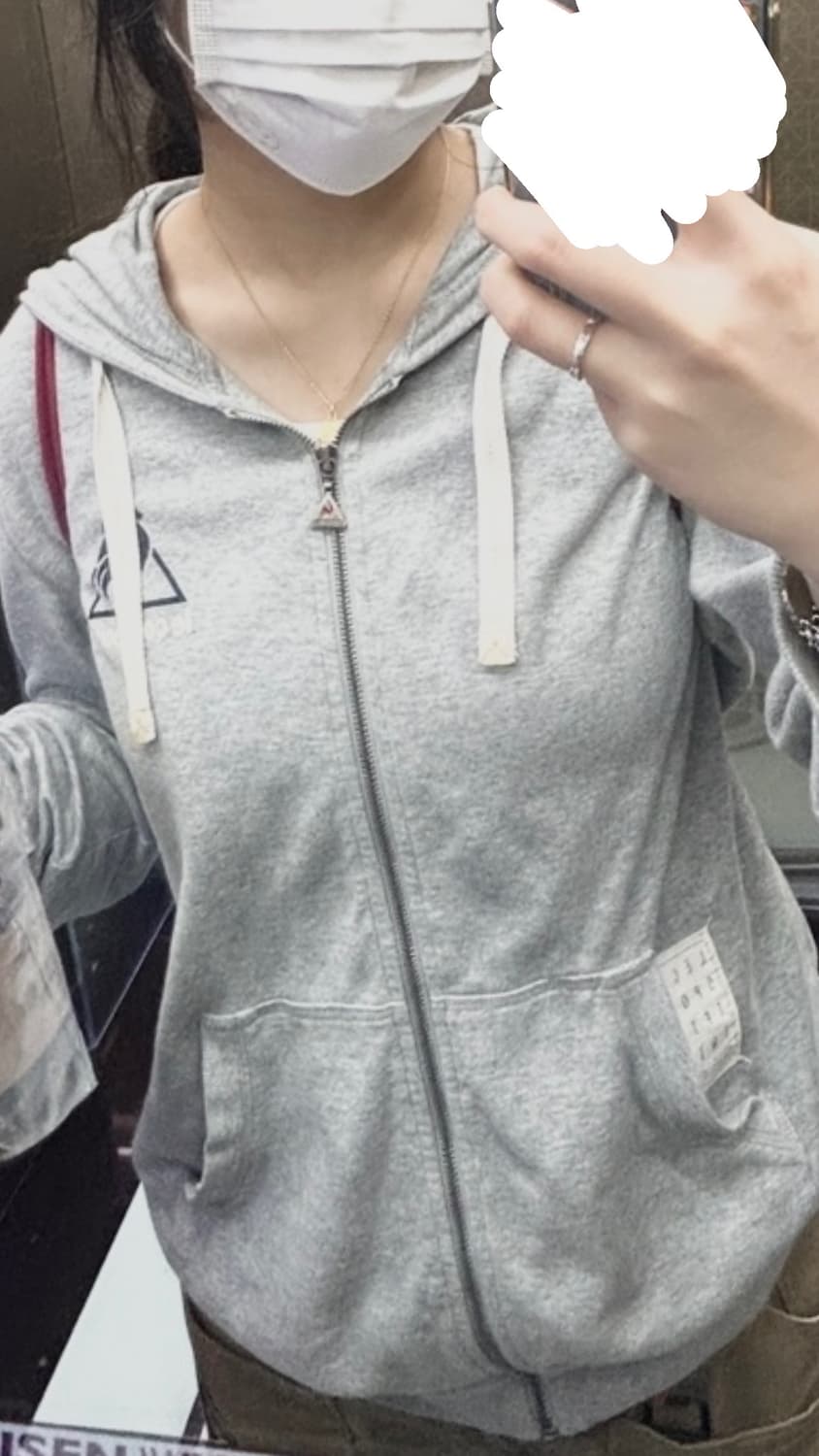 르꼬끄 회색 후드집업 상품이미지1