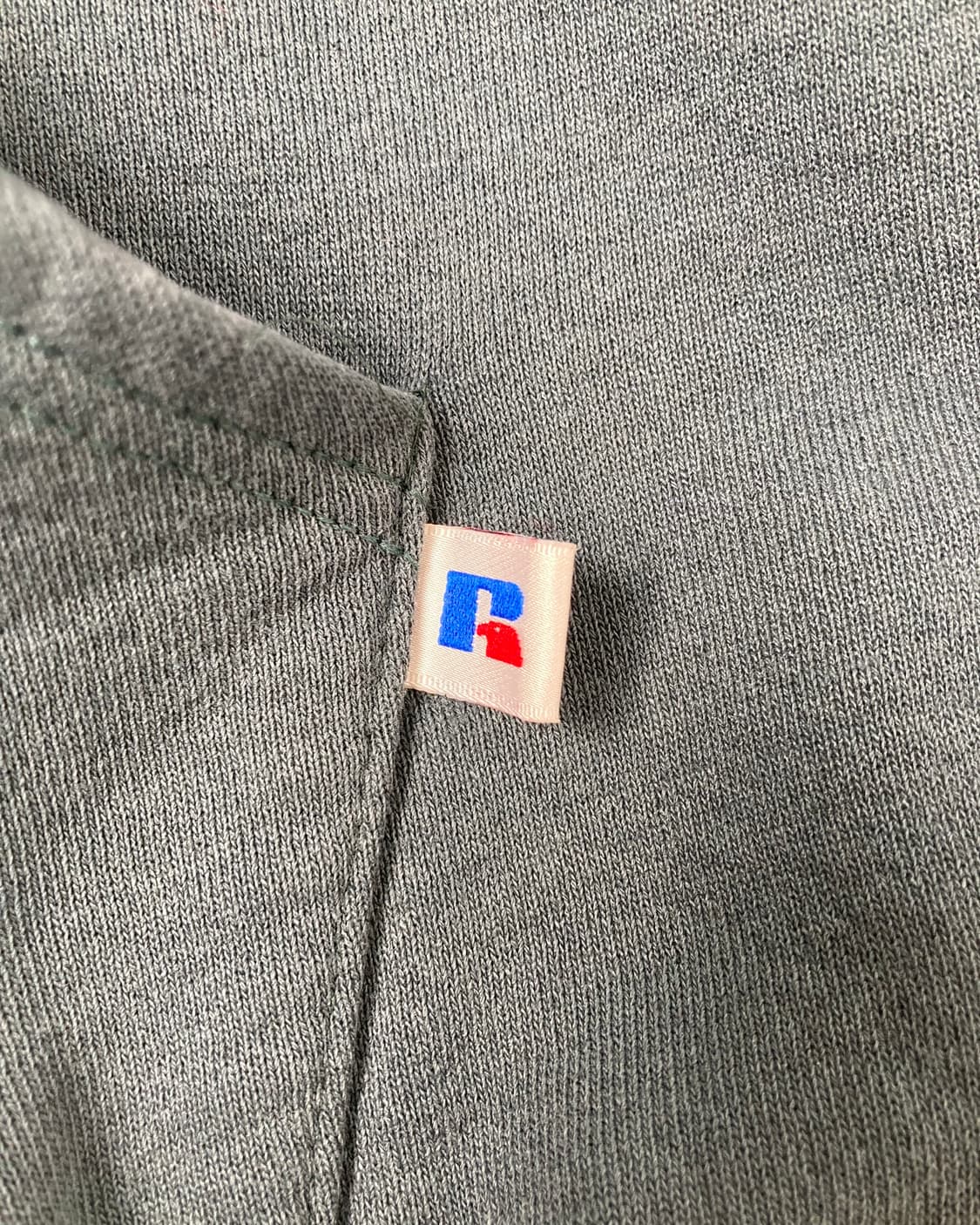 90s Russell Zip Up Hoodie (sage green) 상품이미지5