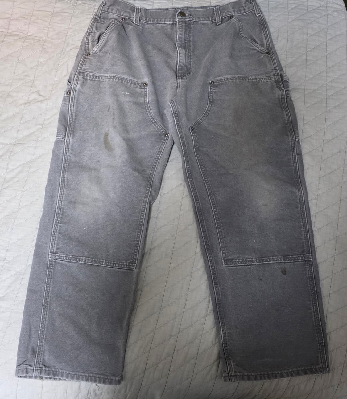 [38X30] 빈티지 칼하트 더블니 B136 GVL 하드페이드 G-5 상품이미지1