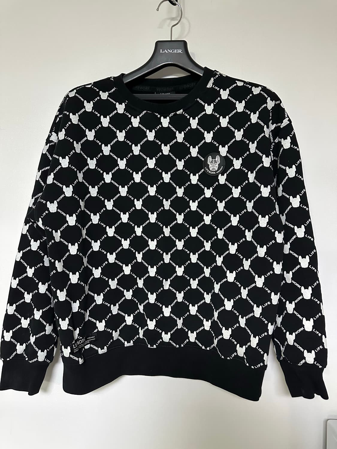 라이프워크 올오버 패턴 맨투맨  상품이미지1