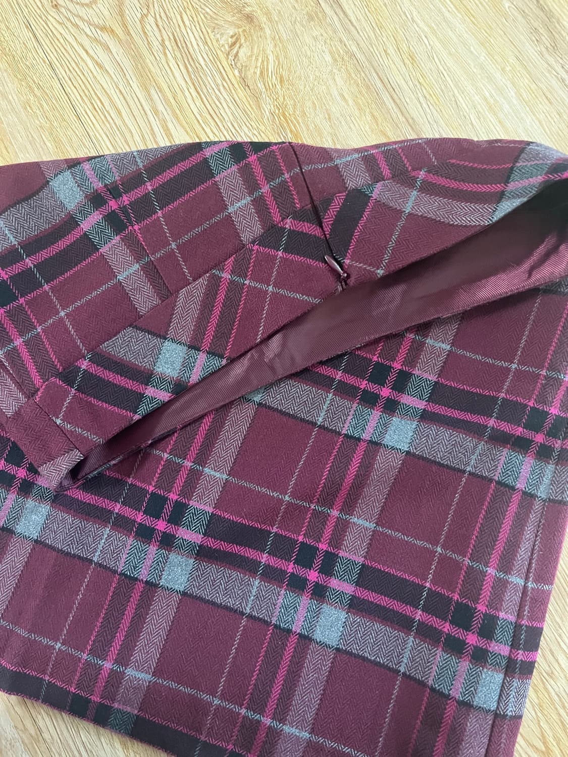 빈티지 체크 미디스커트 상품이미지6