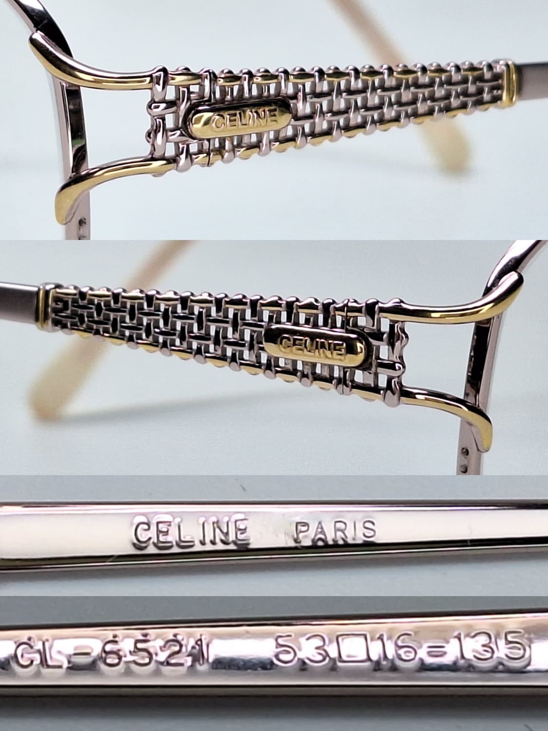 올드 셀린느 CL-6521 반무테 안경테 명품 일본 수입 하이엔드 고급  상품이미지2