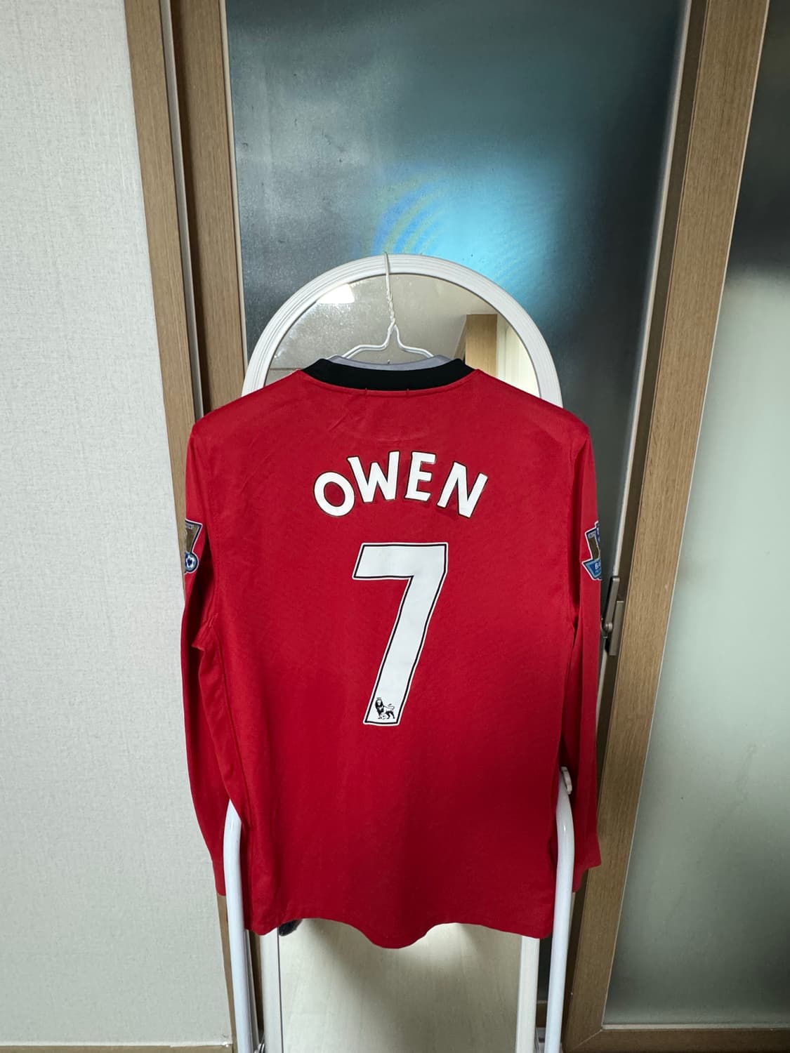 (M)09-10 맨유 홈 긴팔 유니폼 마이클 오언 7번 상품이미지2