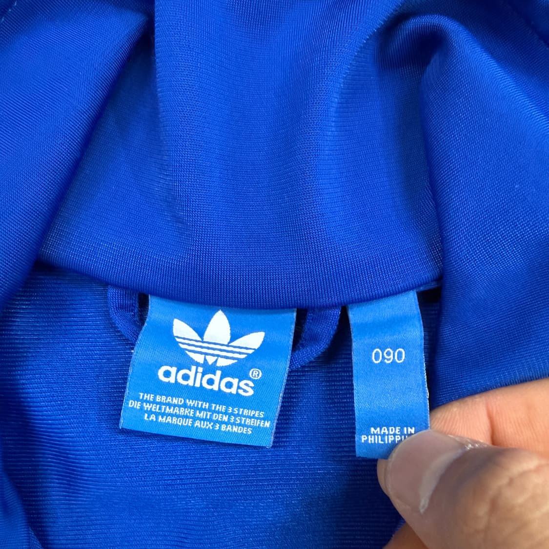 (우먼즈S) 아디다스 파이어버드 트랙탑 져지(블루,뒷판빅로고) 상품이미지2