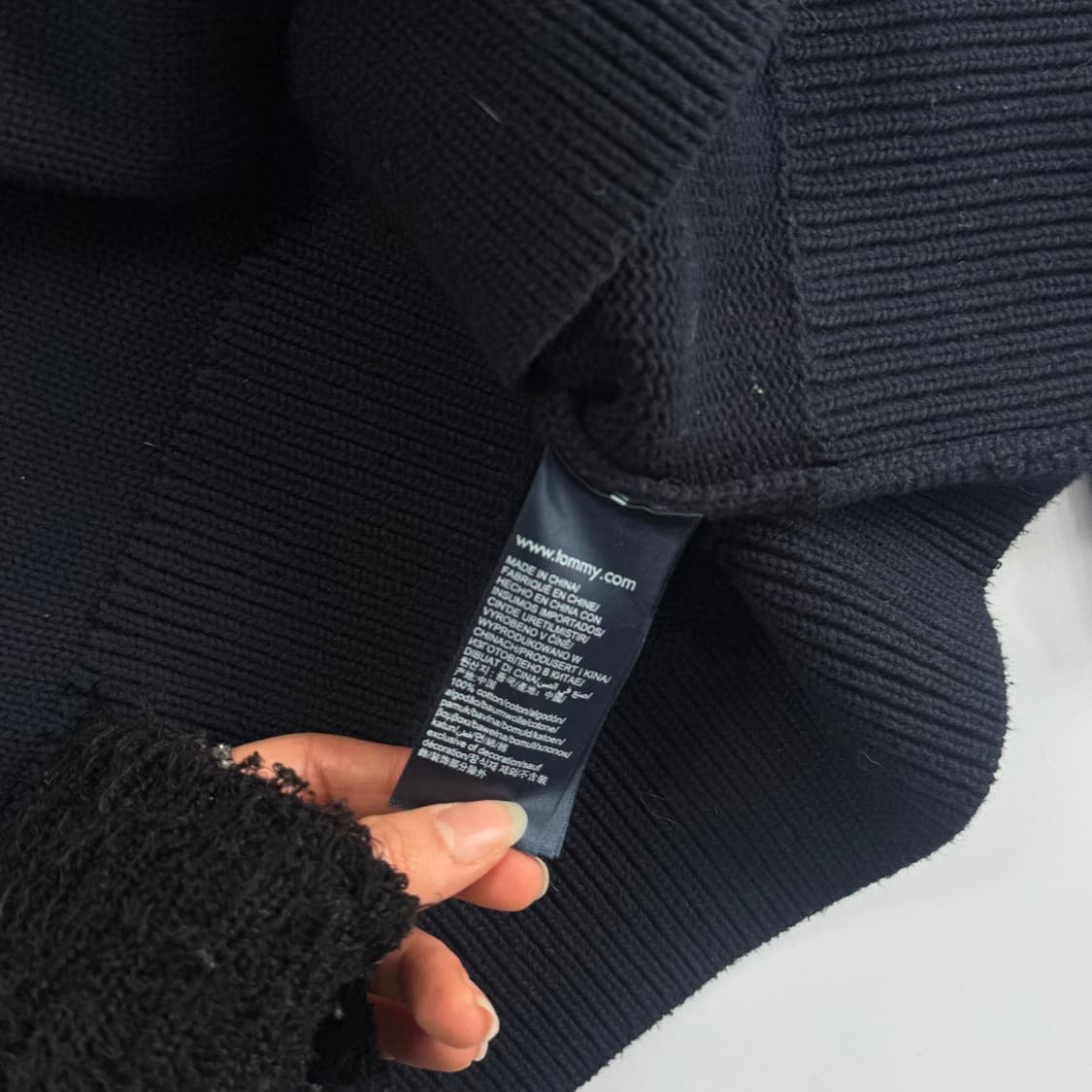 Tommy Hilfiger 타미힐피거 패치 네이비 니트 상품이미지6