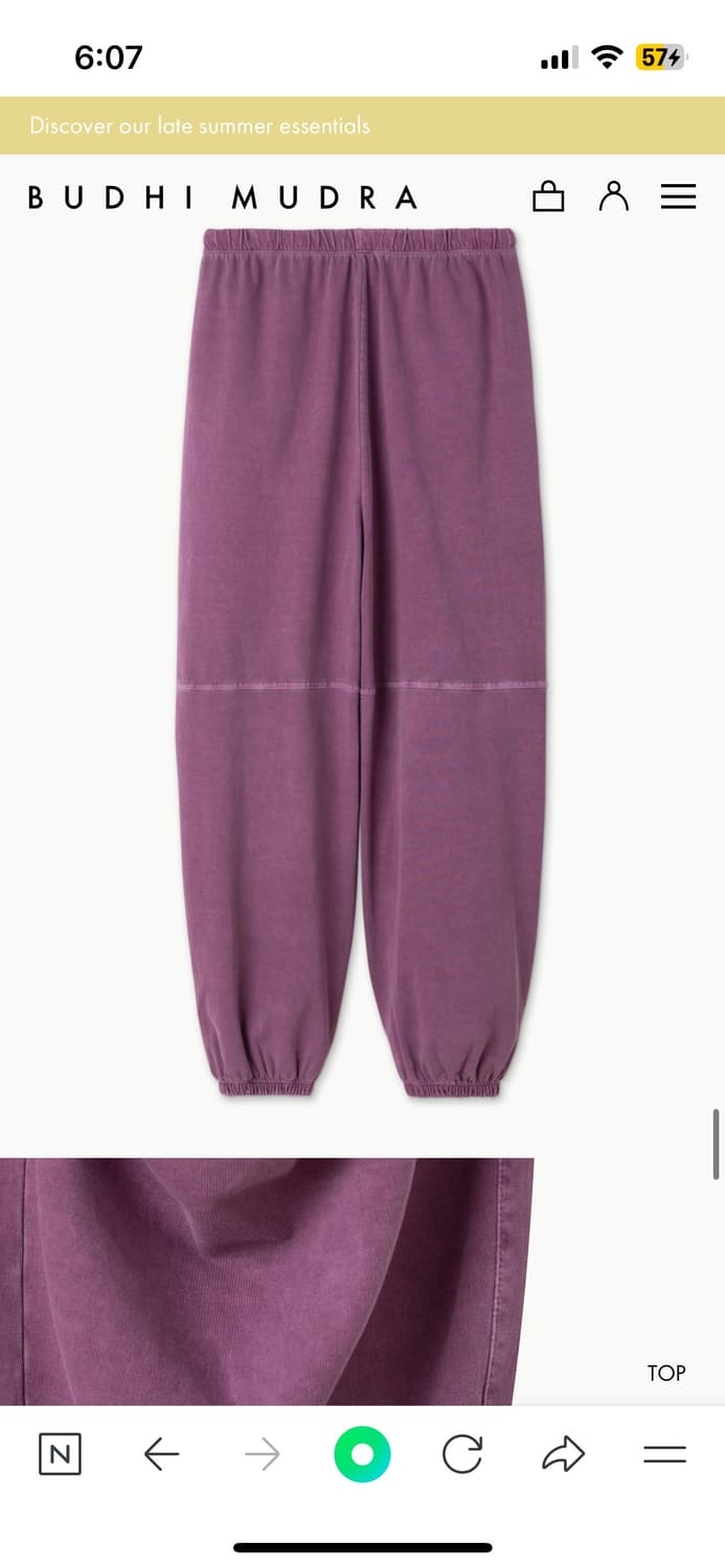 부디무드라 Double tuck pants Berry Conserve M 상품이미지4