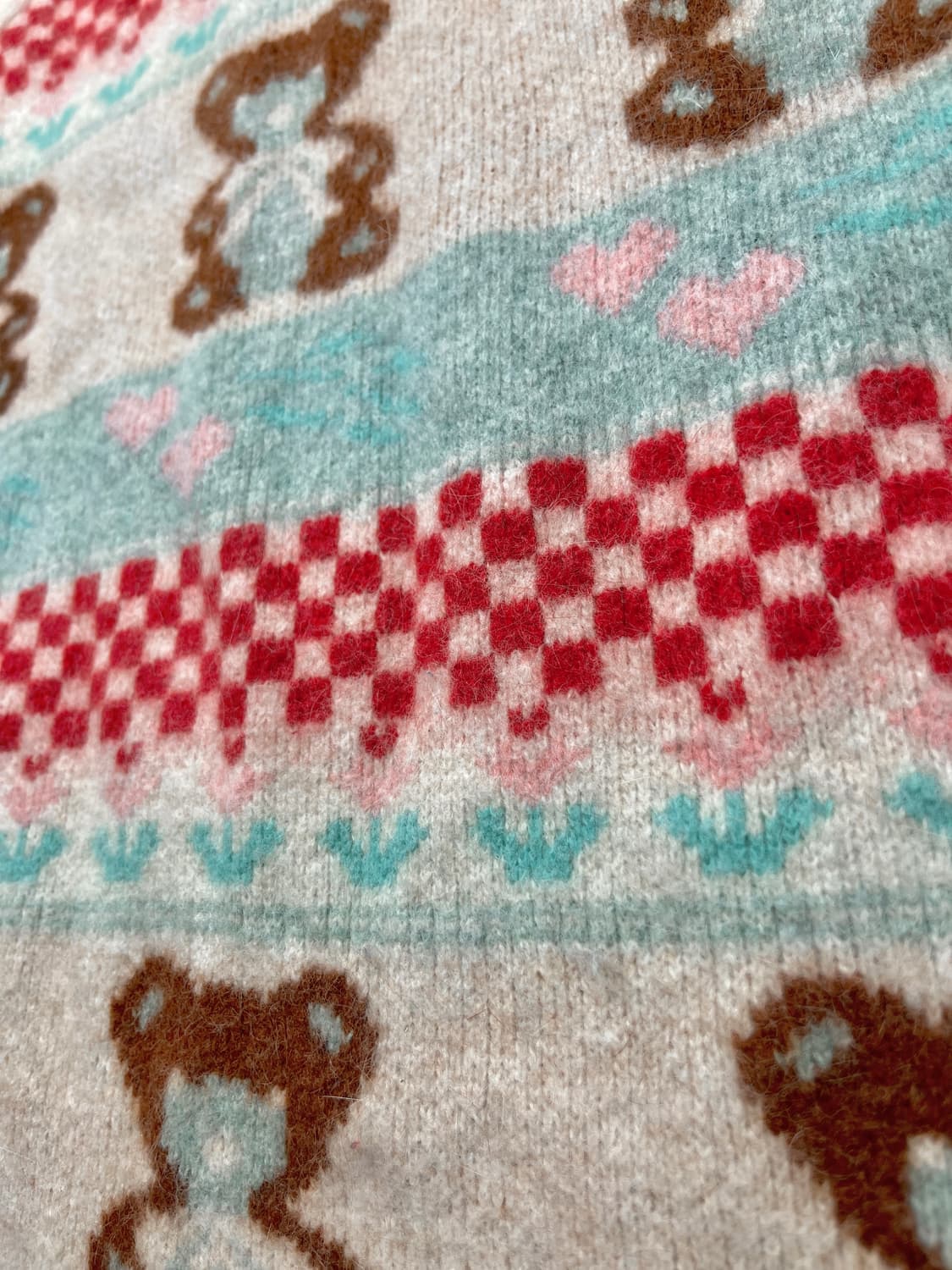 곰돌이 하트뿅 스웨터 상품이미지4