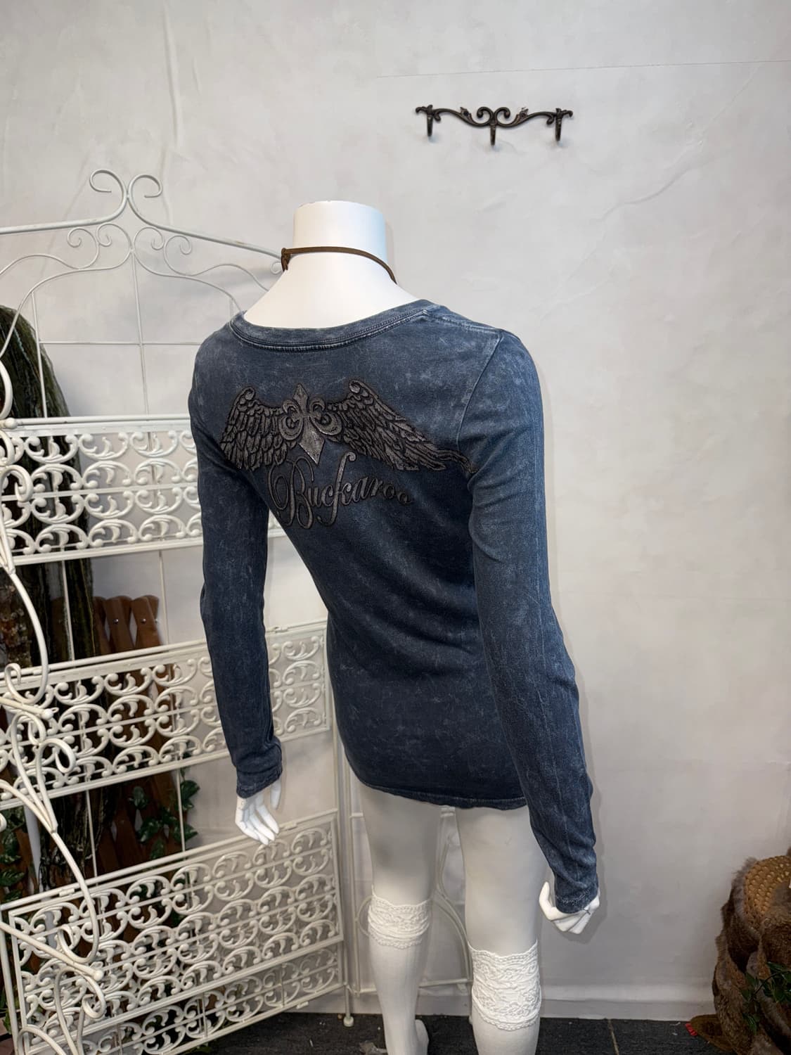 Buckaroo ash navy oriental punk 긴팔티 상품이미지3