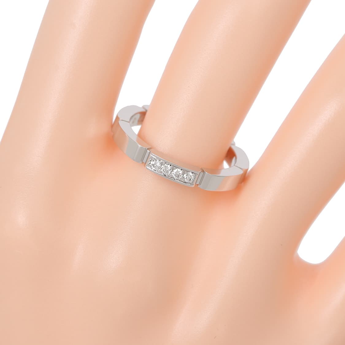 까르띠에 마이용 팬더 웨딩링 화이트골드 다이아 반지 50호 상품이미지6