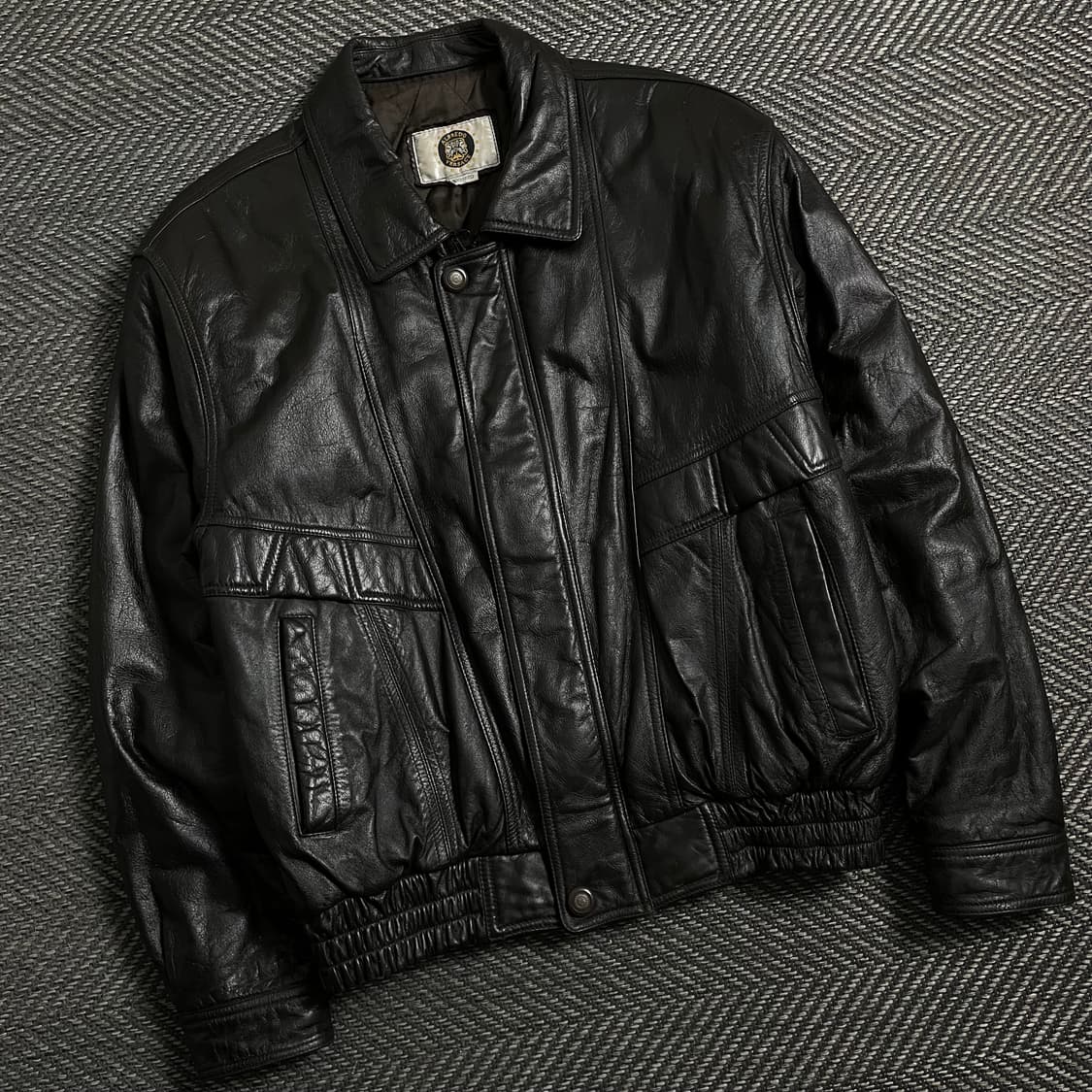 90s 베르사체 아카이브 알프레도 카우 레더 자켓y 4361 상품이미지1