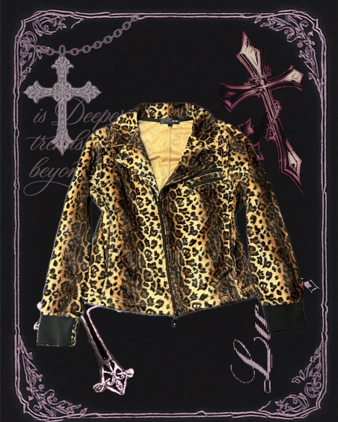 Y2K Leopard Rider Jacket 상품이미지5
