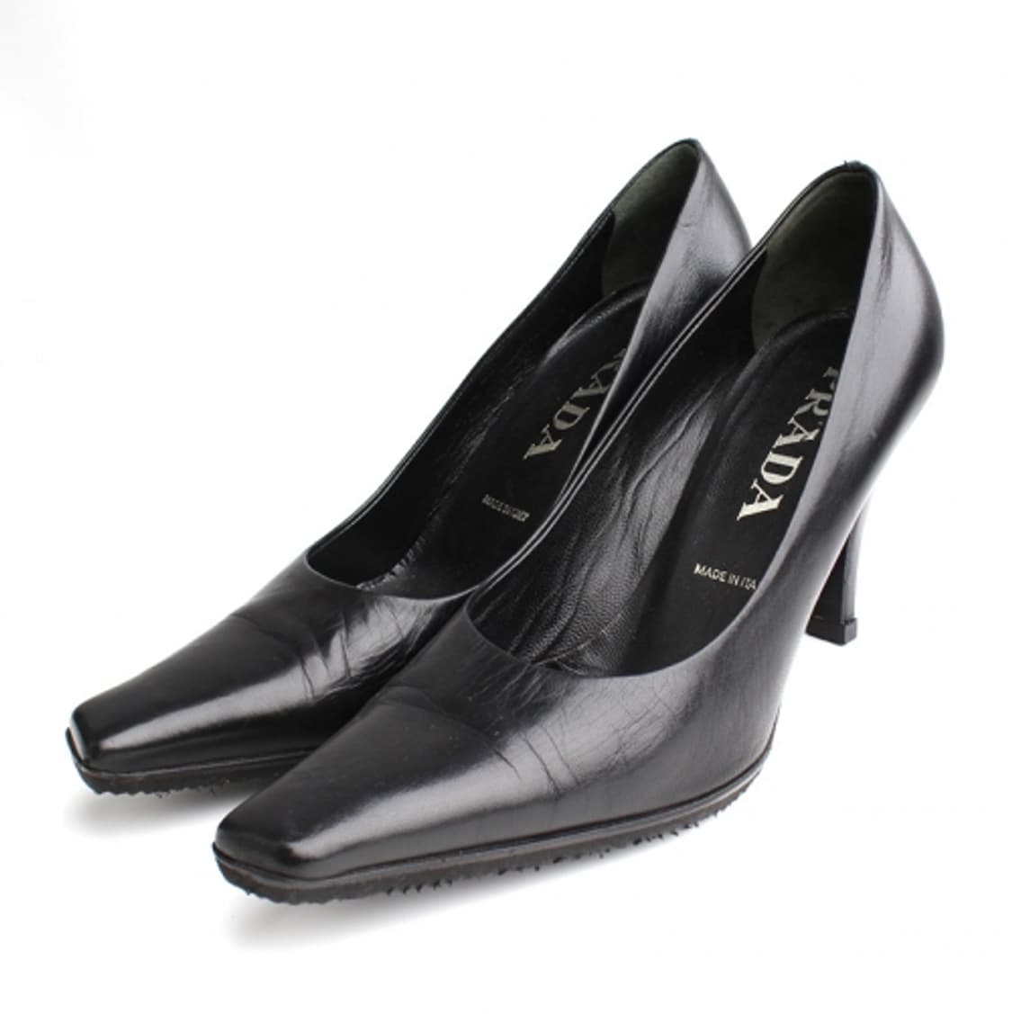 프라다 블랙 스퀘어토 펌프스 (36) 상품이미지1