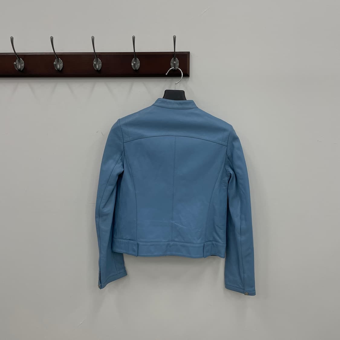 SJSJ 에스제이에스제이 블루 레더 집업 자켓 상품이미지2