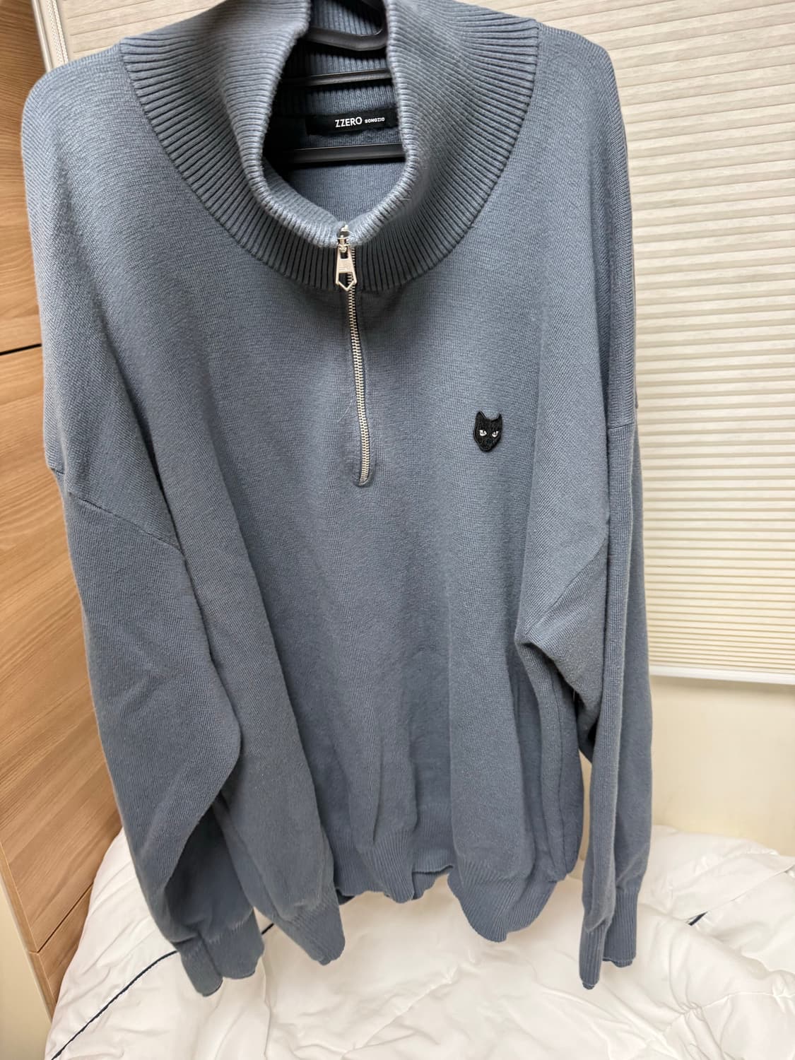 송지오 니트집업 상품이미지1