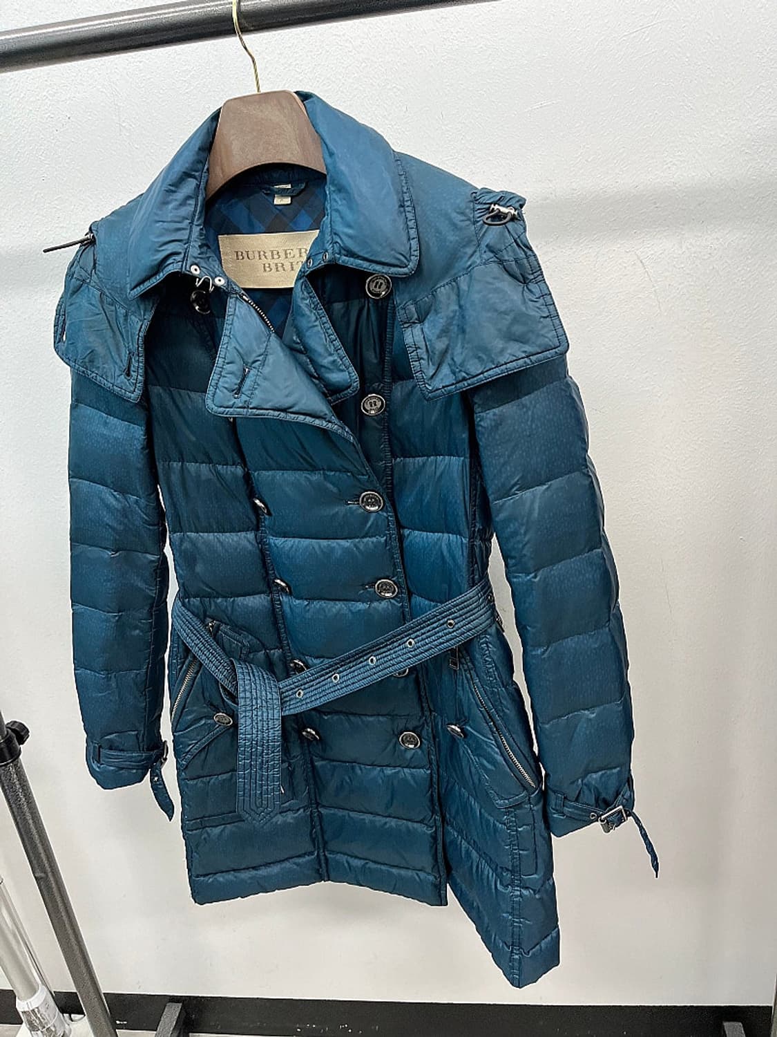 여) 버버리 브릿 틸블루 구스 롱패딩 상품이미지1