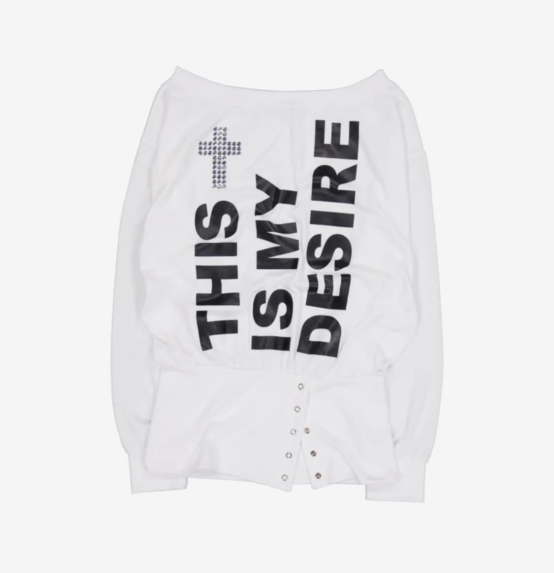 셋업엑스이 볼드 레터링 루즈 탑 상품이미지1