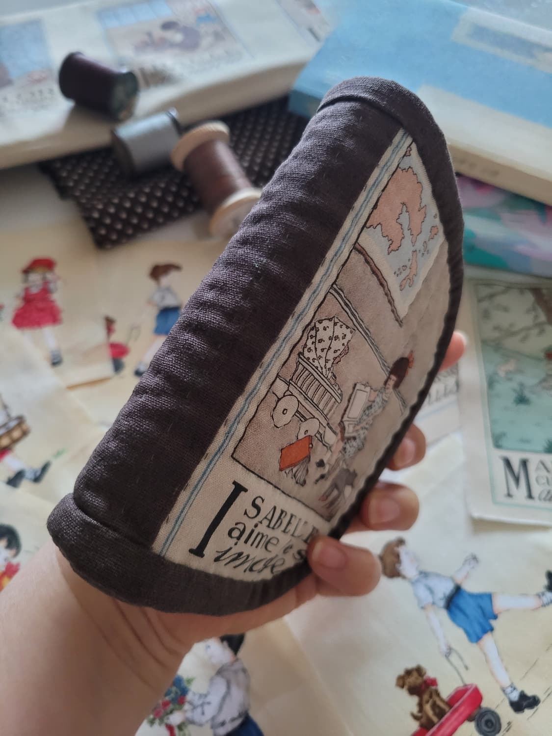 올드브라운퀼트지갑/핸드메이드/퀼트소품/퀼트파우치/파우치 상품이미지7