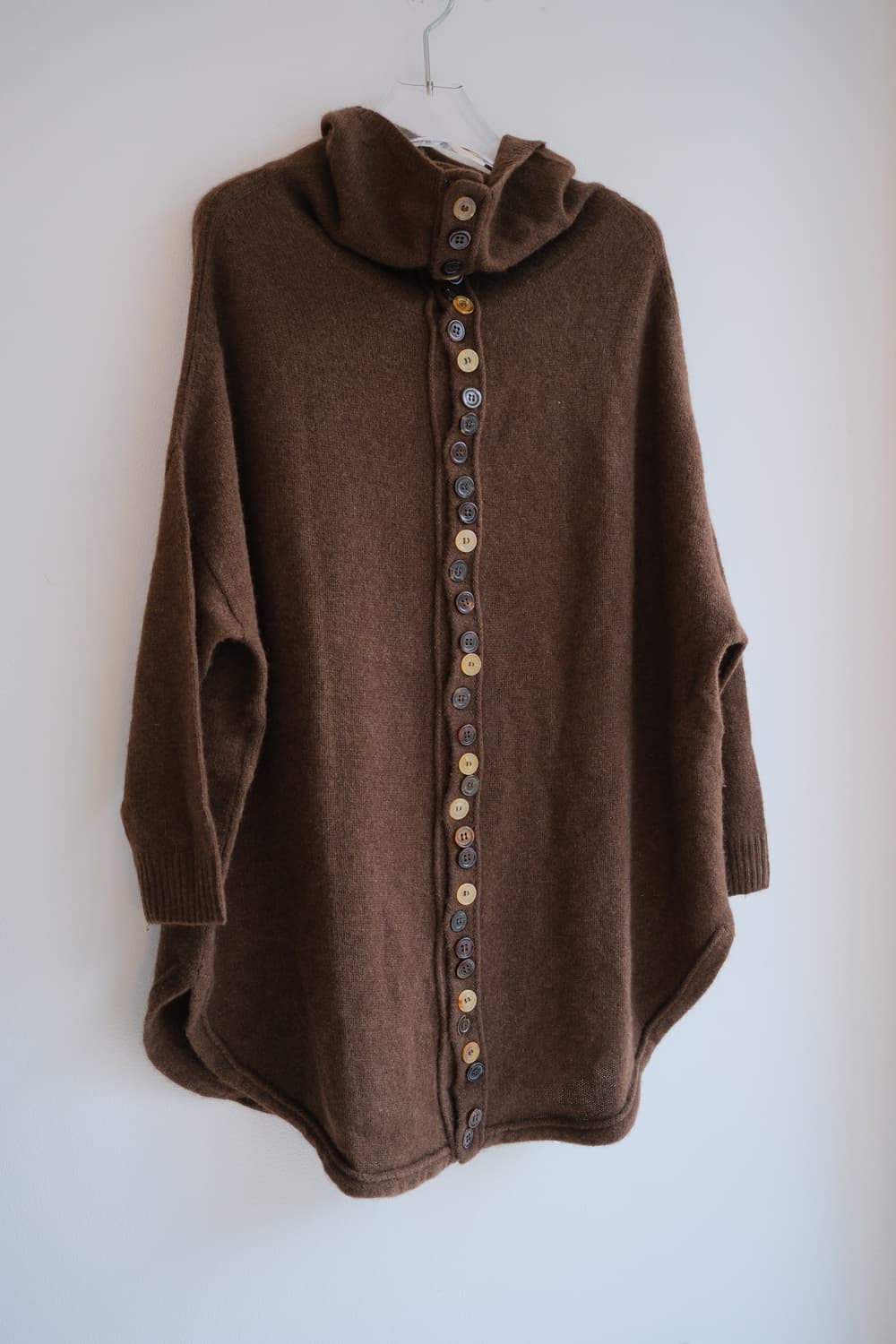 Multi-button turtle neck long cardigan 상품이미지6