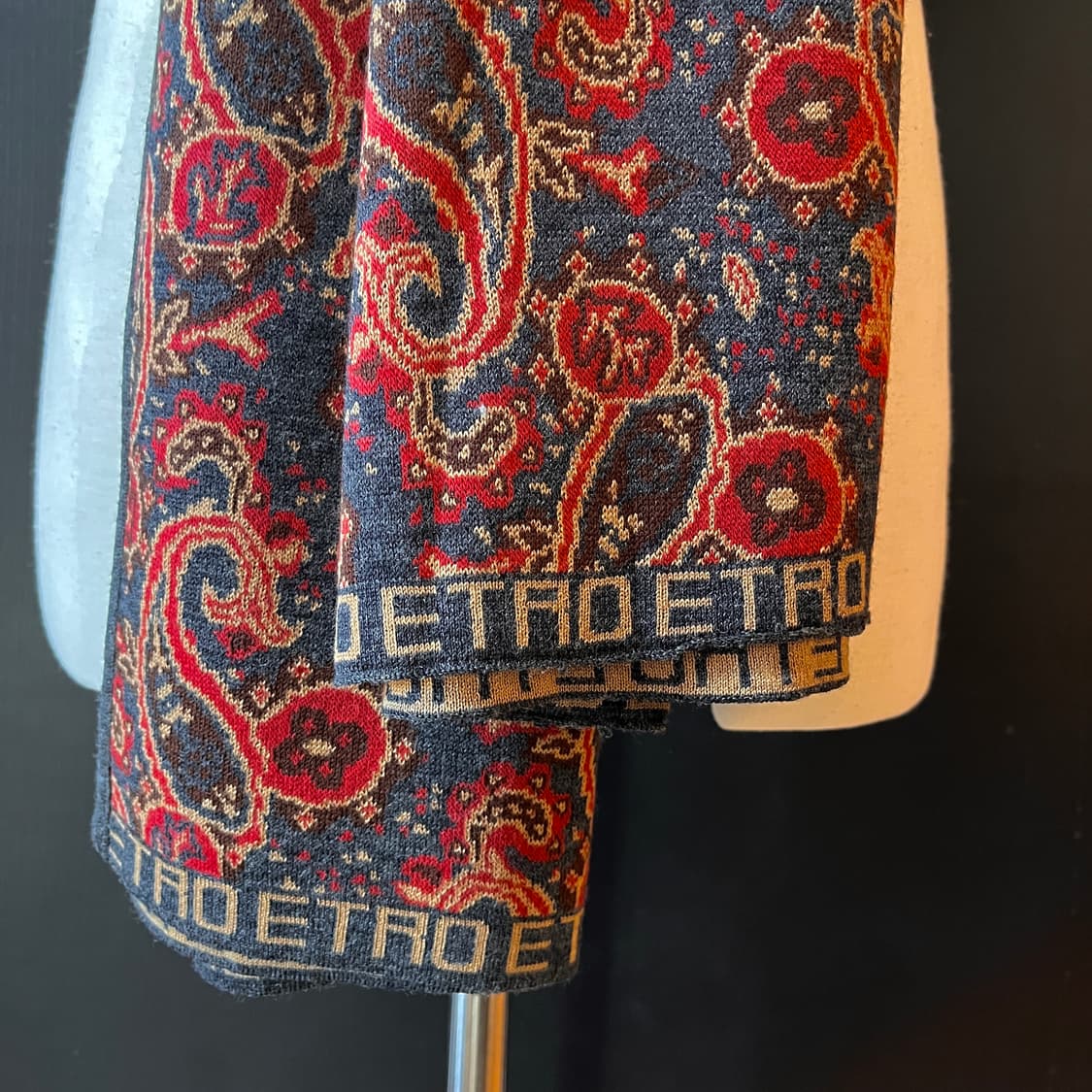 에트로 대형 울 실크 자카드 숄 머플러 상품이미지4