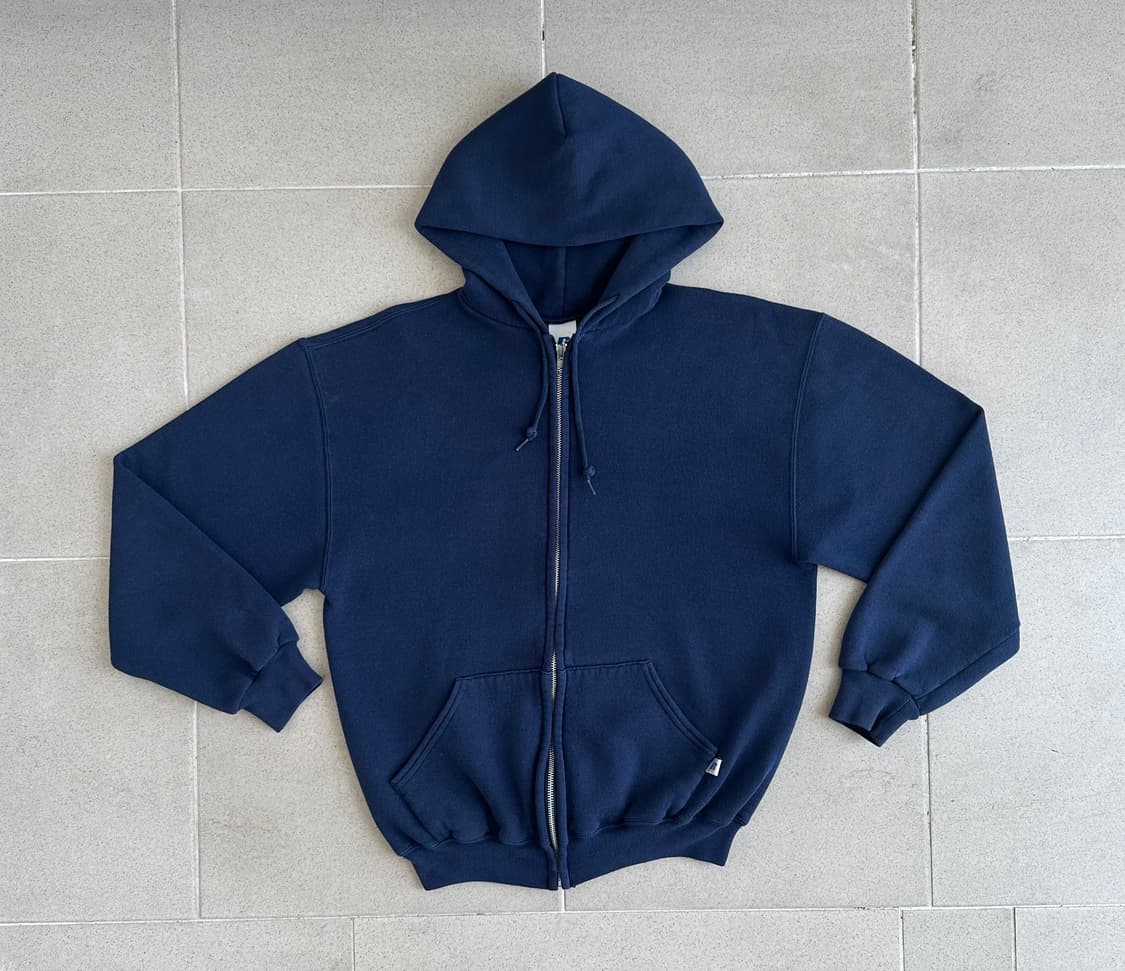 00s 빈티지 러셀 후드집업 네이비 M 상품이미지1
