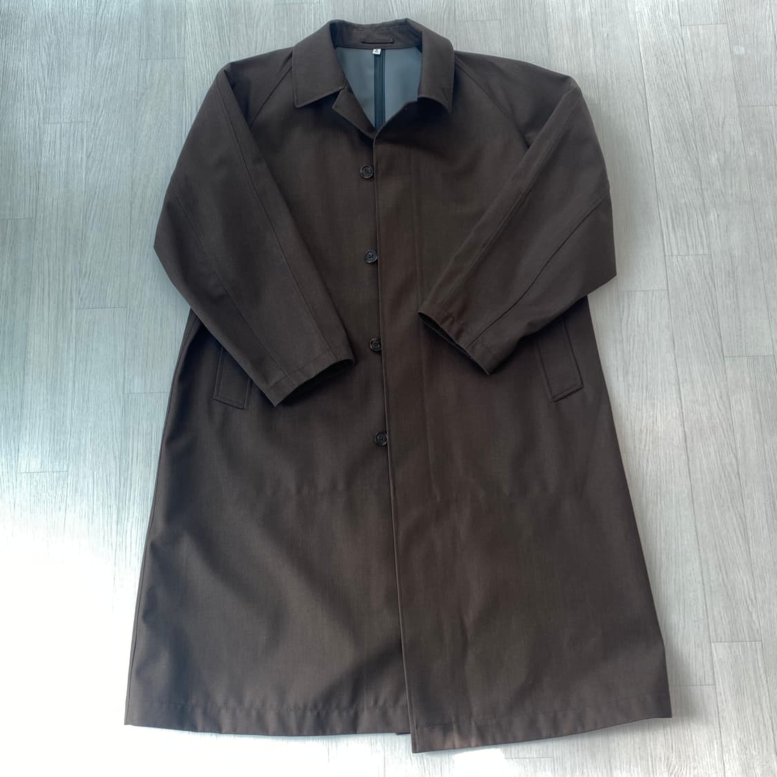 유니클로u 바람막이 발마칸 코트 XL 브라운 상품이미지3