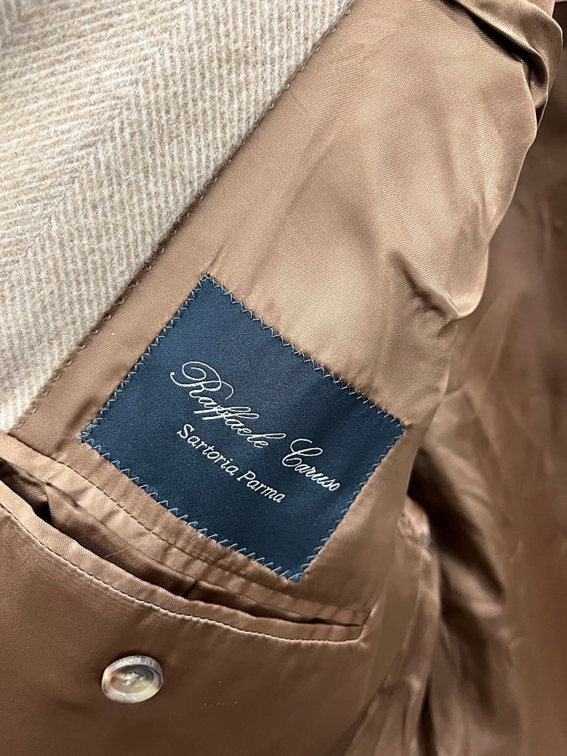 110) 카루소 사르토리아 헤링본 코트 상품이미지8