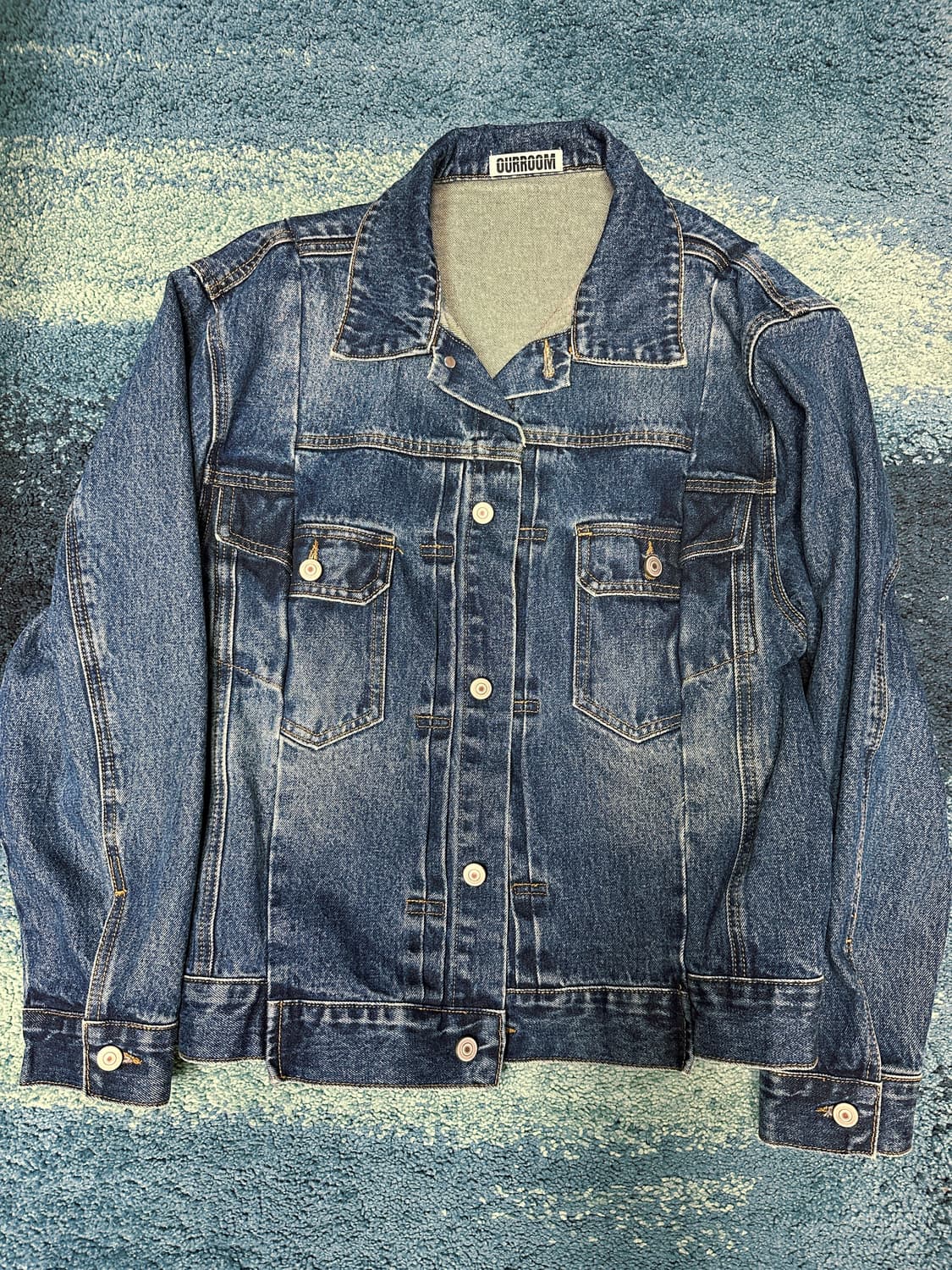 청데님 진자켓 블루자켓 캣 cat 청자켓 워씽 남자용 상품이미지1