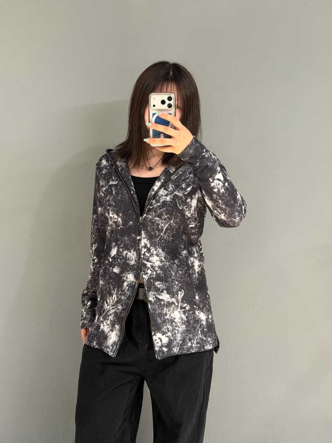 FUGA smoking pattern hood zip-up 상품이미지2