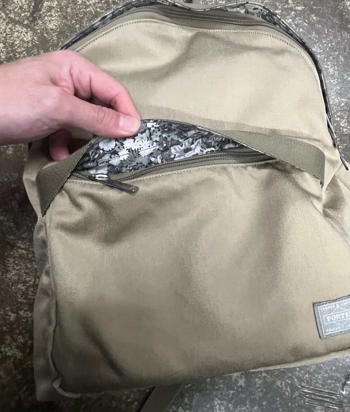 요시다 포터 백팩 가방 베이지색 상품이미지5