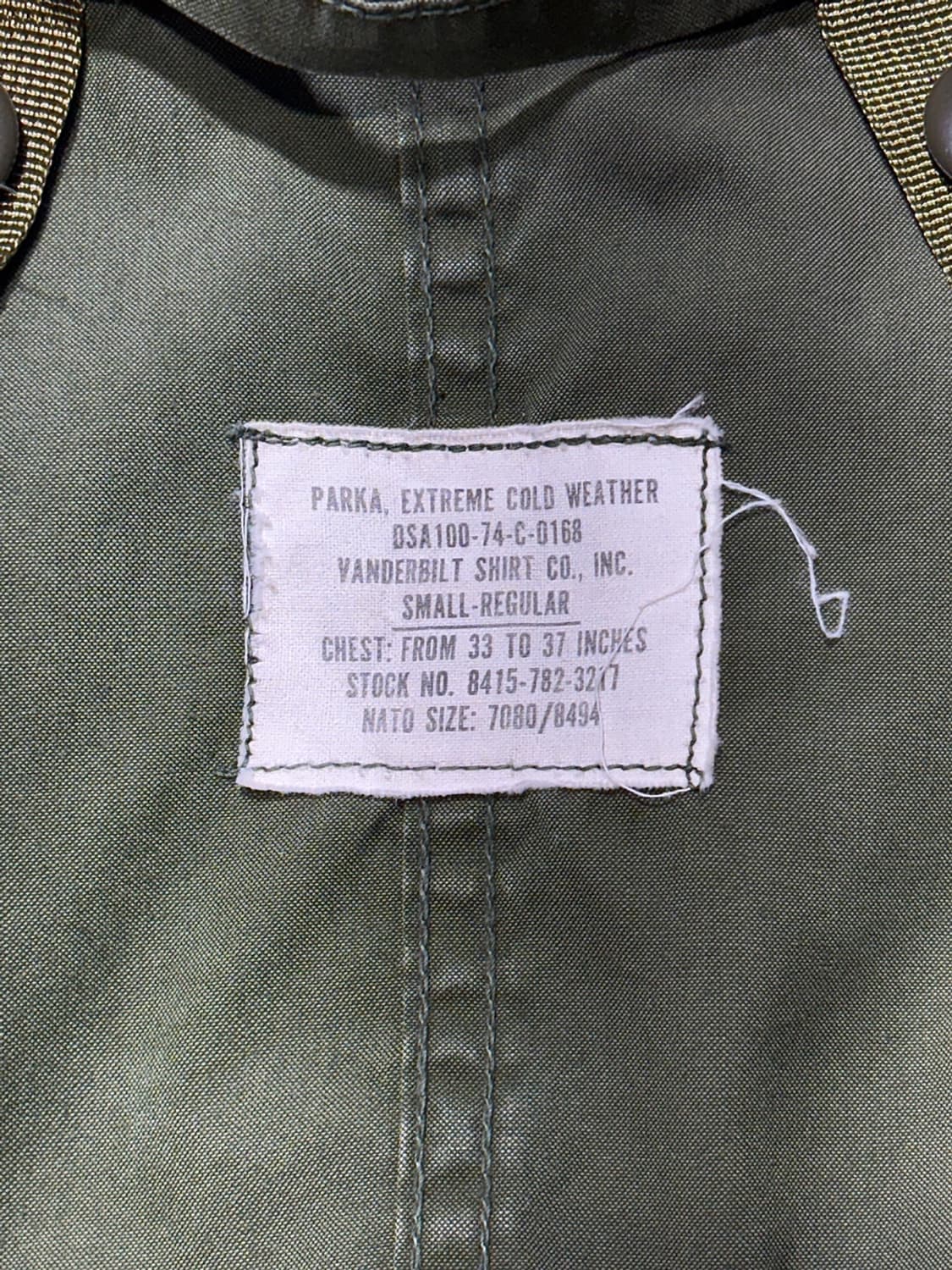 74's m-65 피쉬테일 개파카 외피 상품이미지7