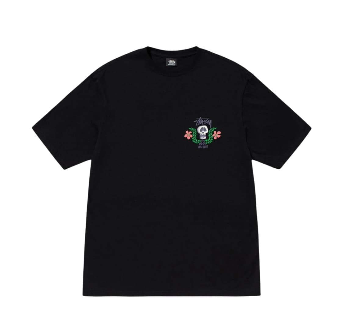 스투시 스컬 크레스트 티셔츠 블랙 상품이미지2
