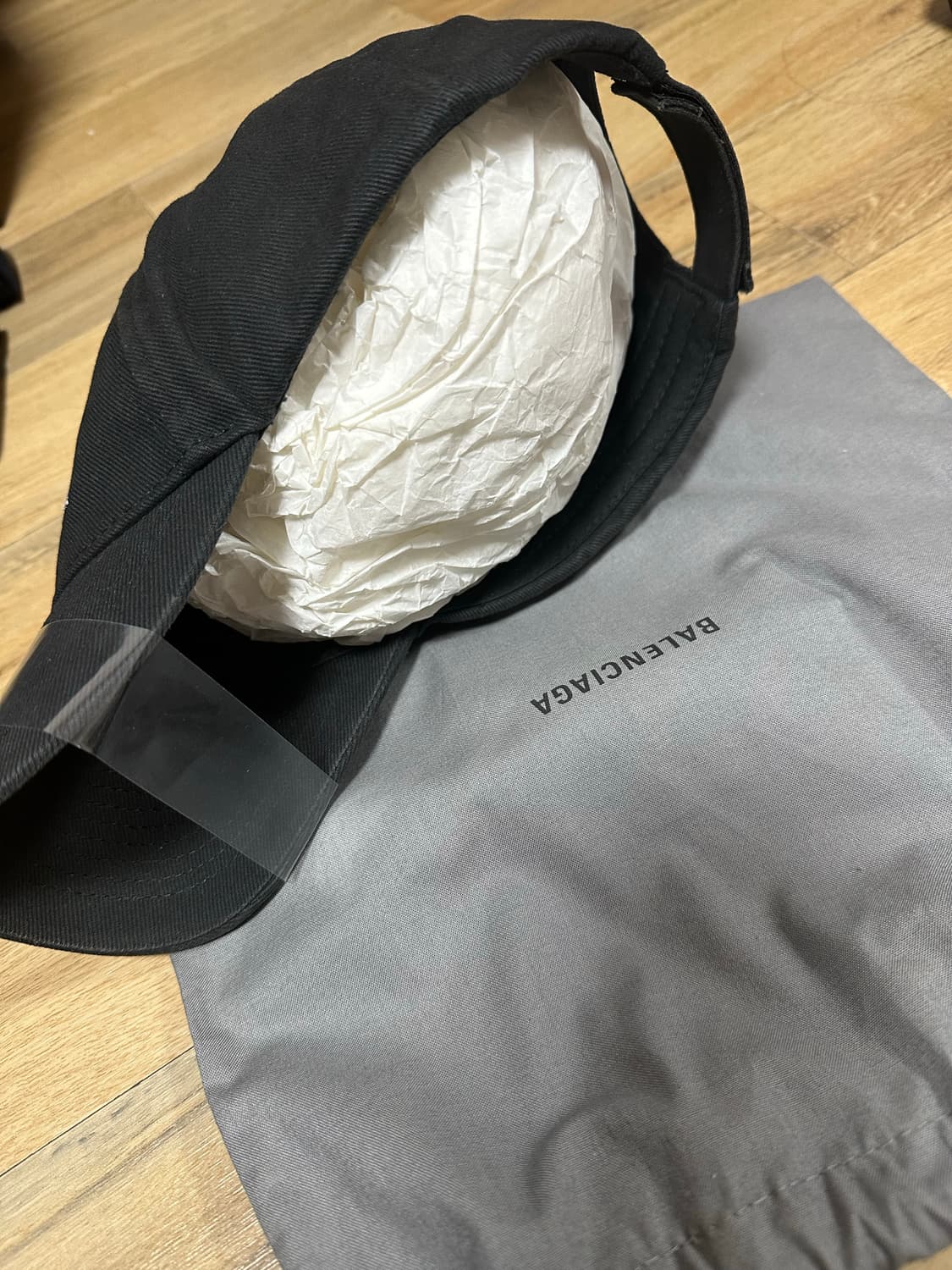 발렌시아가 로고 캡 블랙 상품이미지3