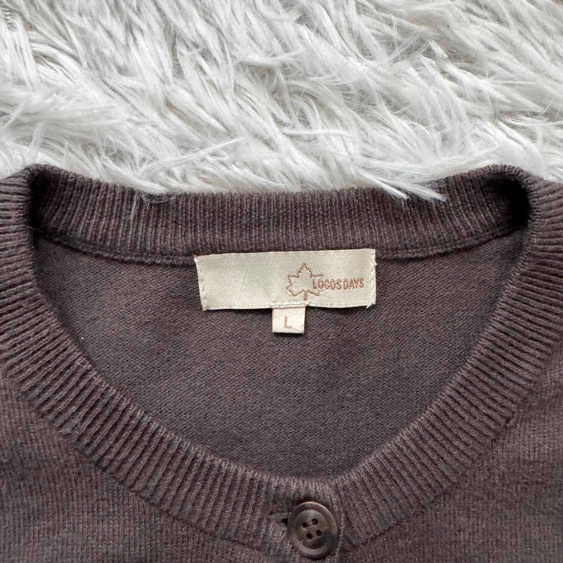 LOGOS 일본빈티지 니트 가디건 로고스 빈티지니트가디건 로고스가디건 상품이미지4