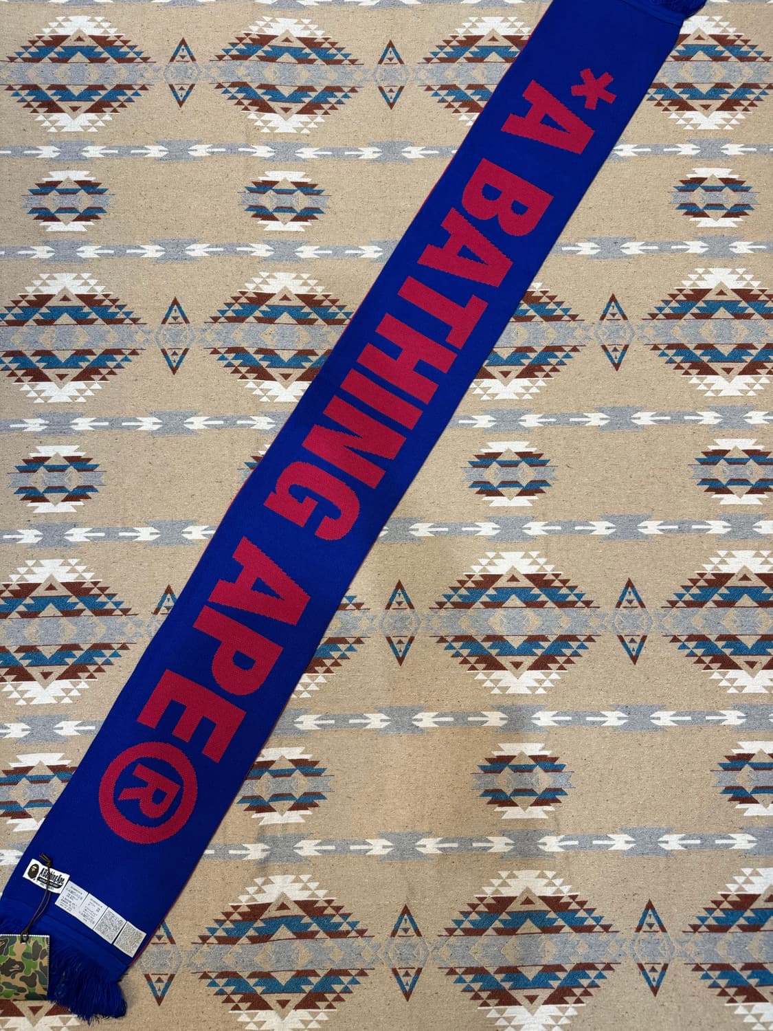 [OS] 베이프 자카드 로고 롱 스카프 (머플러) 상품이미지6