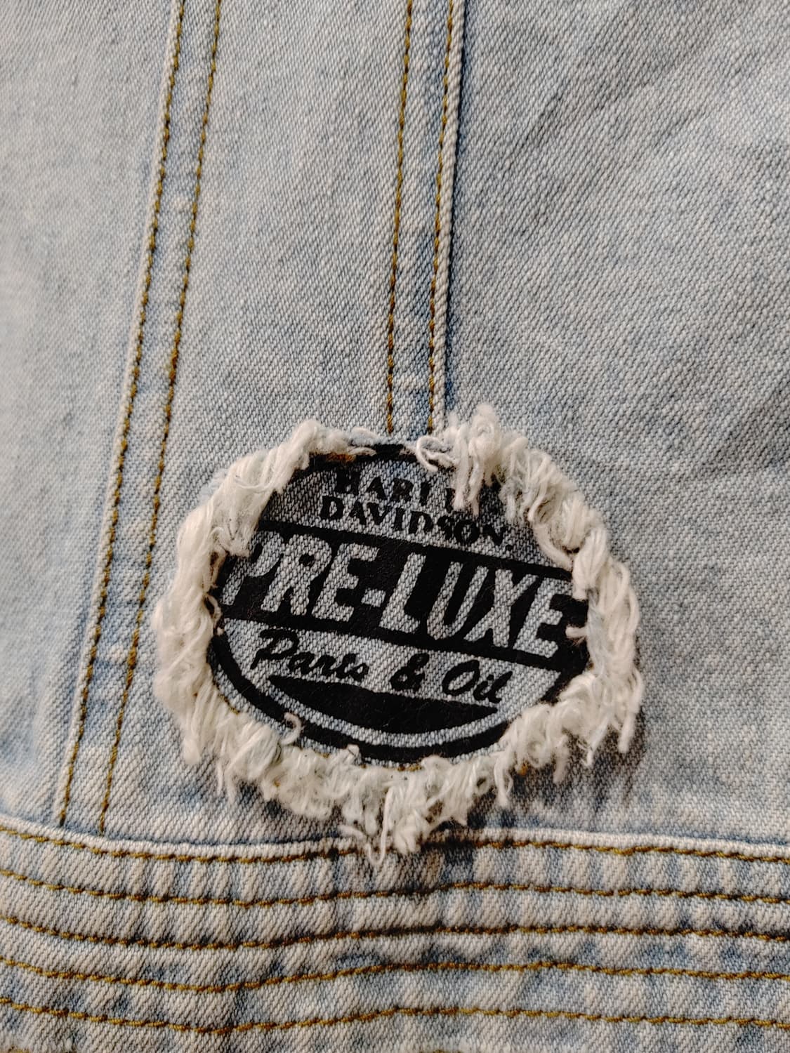 무배) 할리 데이비슨 데님 조끼 자켓 - S 상품이미지4