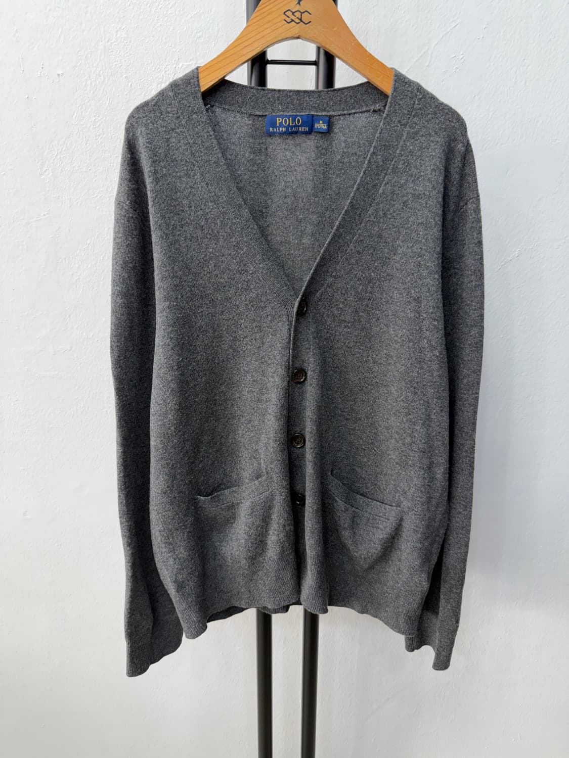 정품) 폴로랄프로렌 남성 엘보가죽 가디건 M  상품이미지1