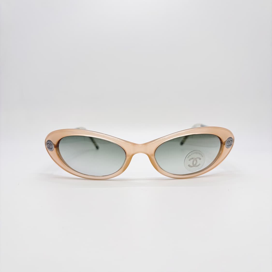 CHANEL 샤넬 베이지 실버 고글 빈티지 선글라스  상품이미지3