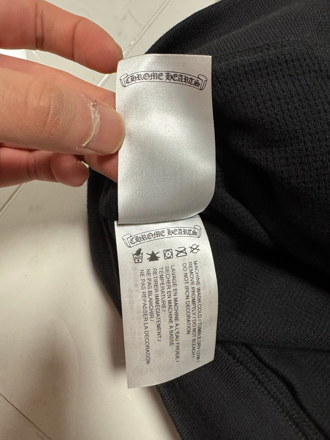 (새상품)크롬하츠 홀스슈 플로랄 헤비웨이트 블랙 후드집업 S 상품이미지5